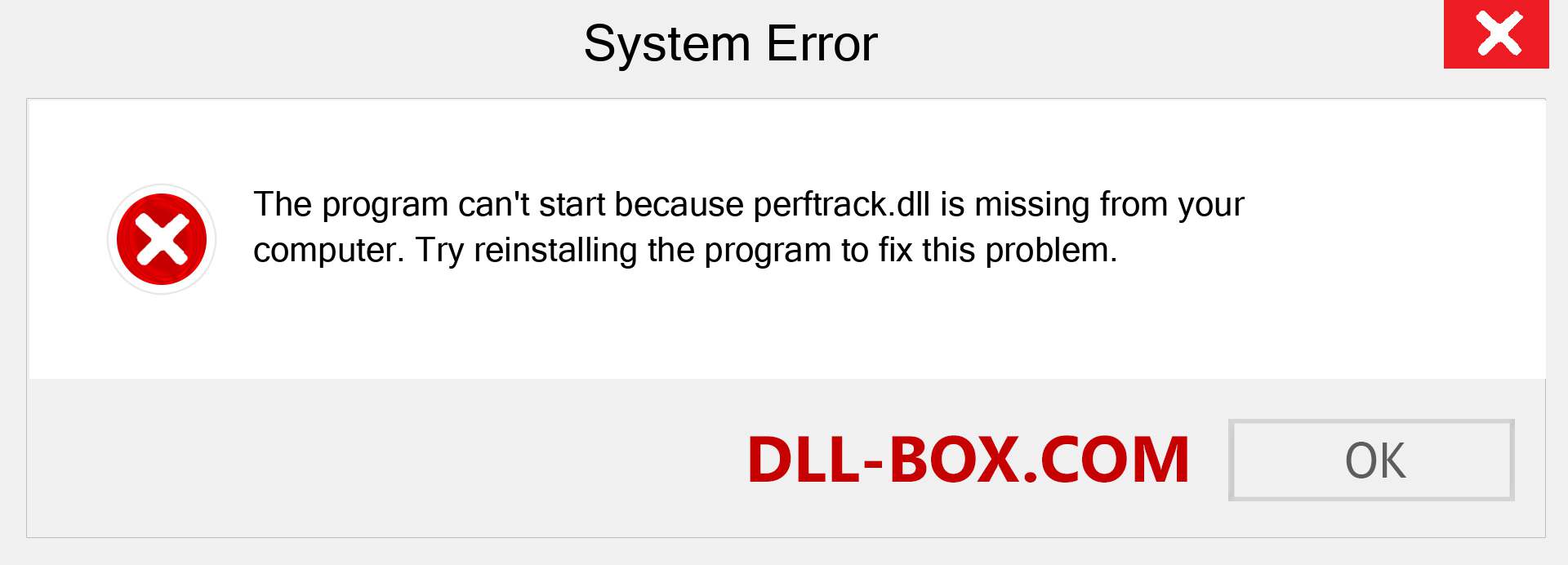  perftrack.dll file is missing?. Download for Windows 7, 8, 10 - Fix  perftrack dll Missing Error on Windows, photos, images